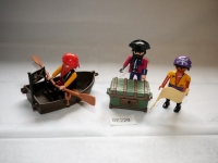 Playmobil 3 Piraten mit Boot und Schatzkiste, Ergänzungsset