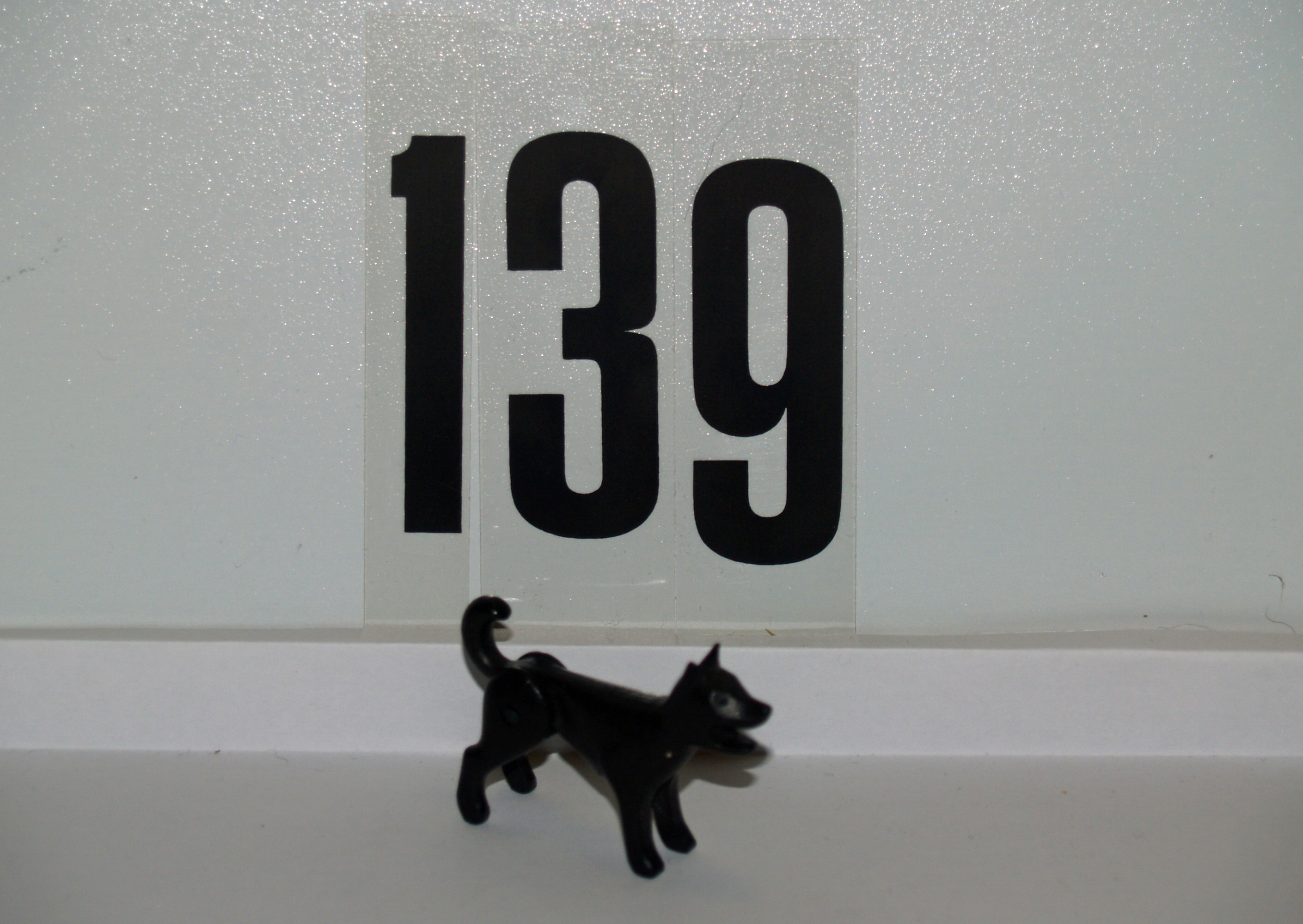Playmobil Hund, Schäferhund schwarz, alte Form aus 3436,3555,5344