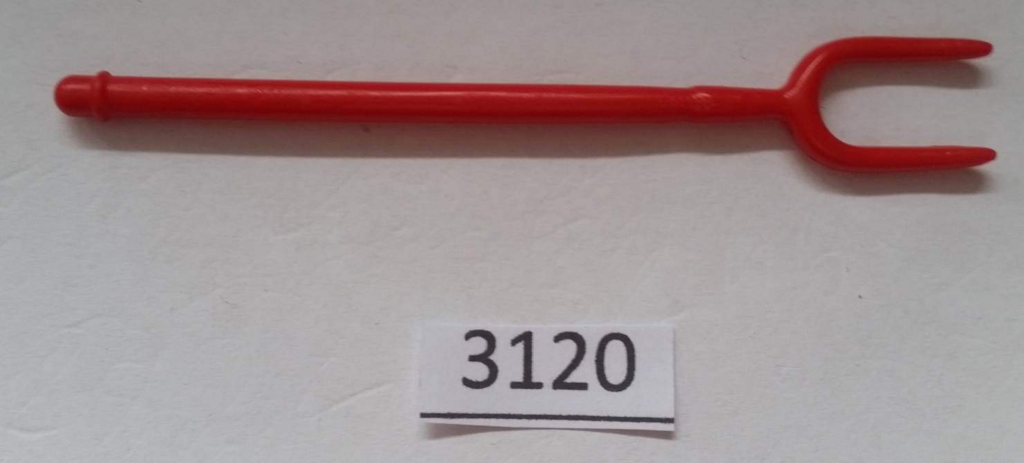 Playmobil Heugabel 2 Zacken rot aus 4850,4166,4907,4854,5221,5624,5022,5418,5969,5968,6624,6927,564,6926,9262