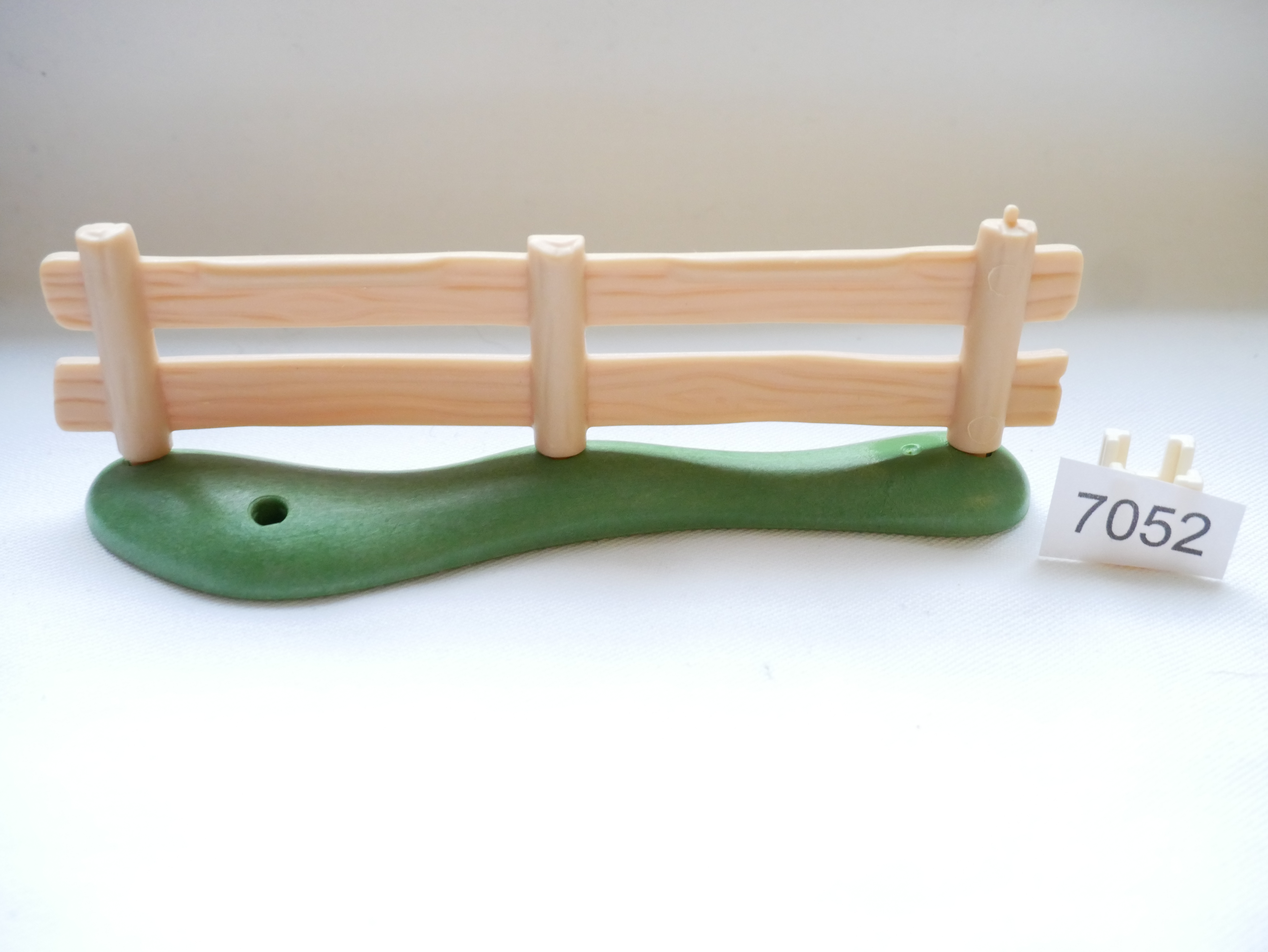 Playmobil Zaunelement, Holz hellbraun mit Wiese aus 5227