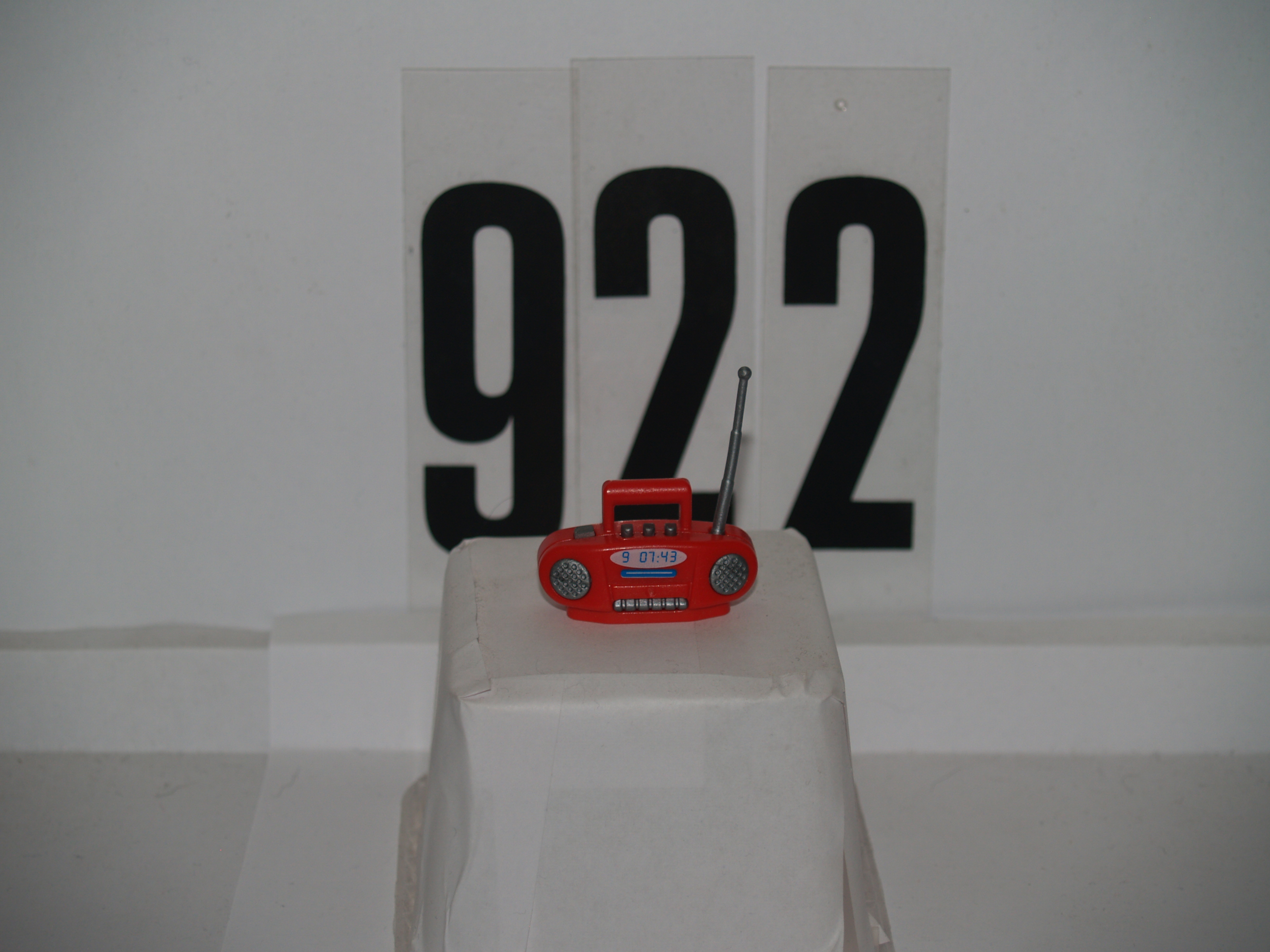 Playmobil Radio, Kofferradio rot aus 3645, 3931,9270