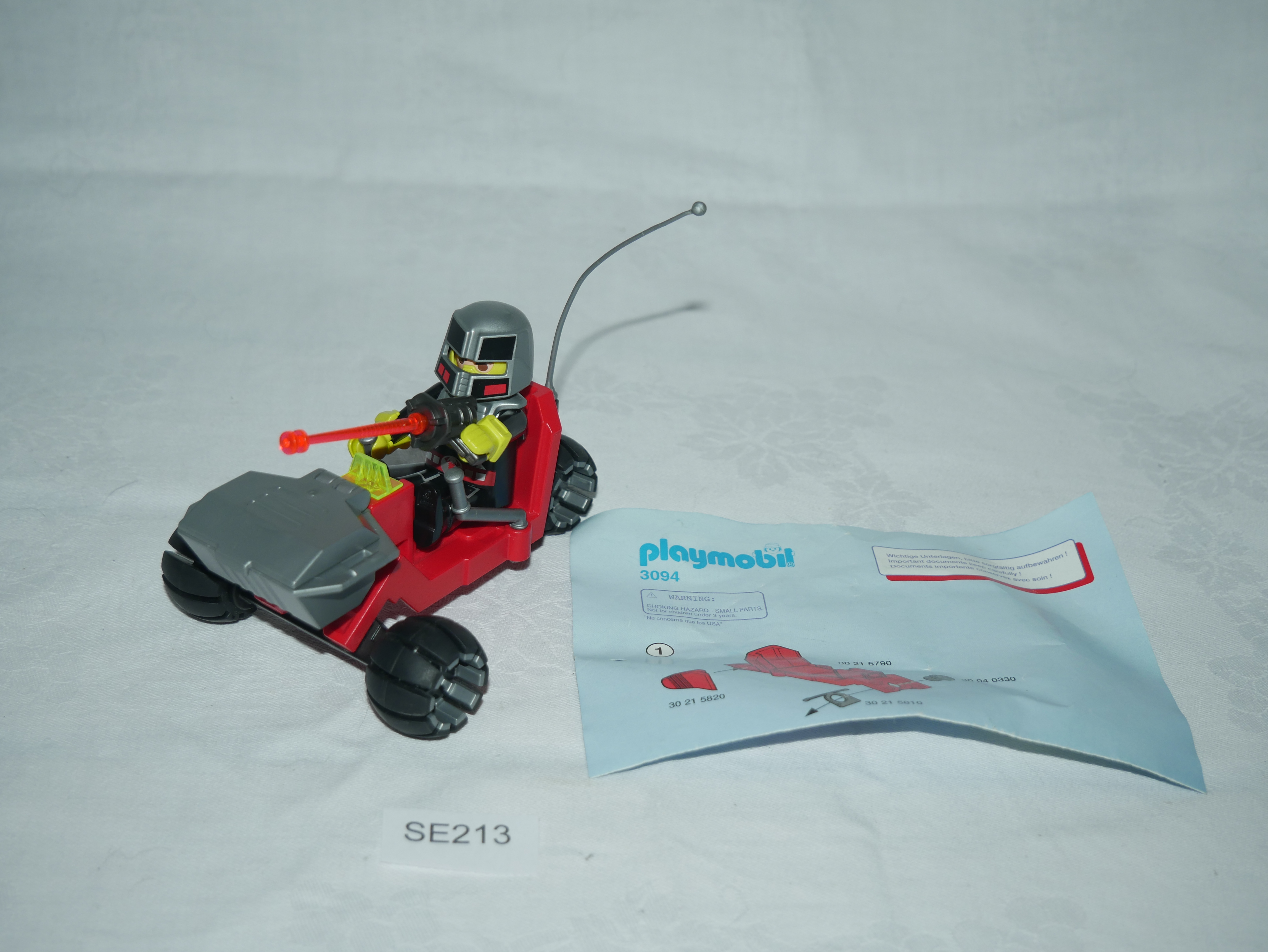 Playmobil Set 3094, Astronaut Trike, Weltraumfahrzeug mit Beschreibung - gebraucht