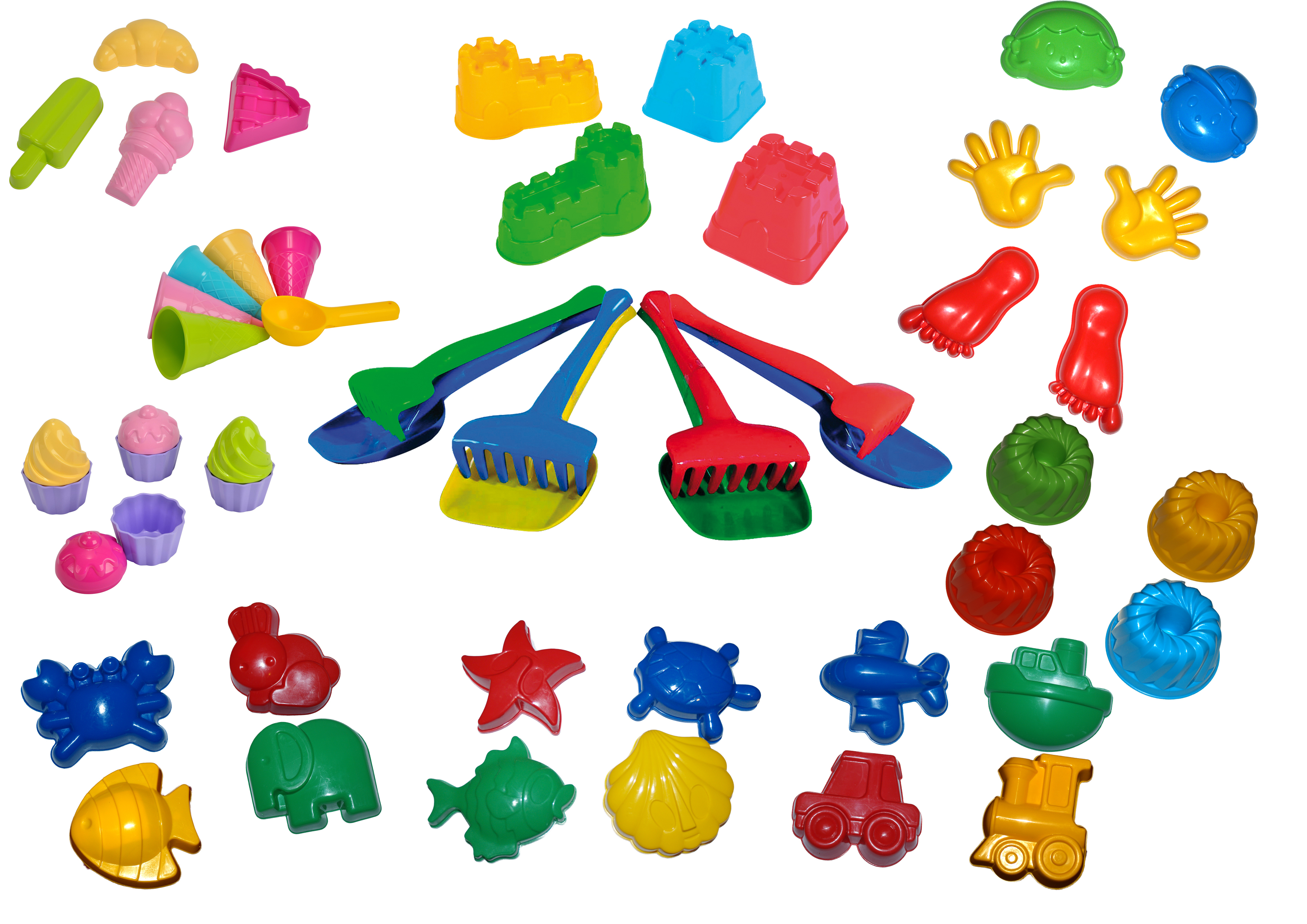 Maxi Förmchen Set, Sandförmchen, 20er Set, Sandspielzeug