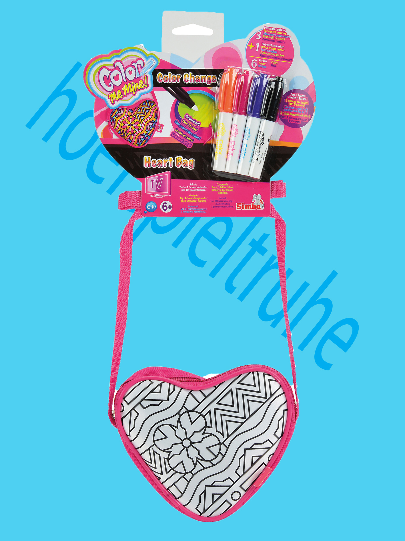 Color me mine Color Change Heart Bag