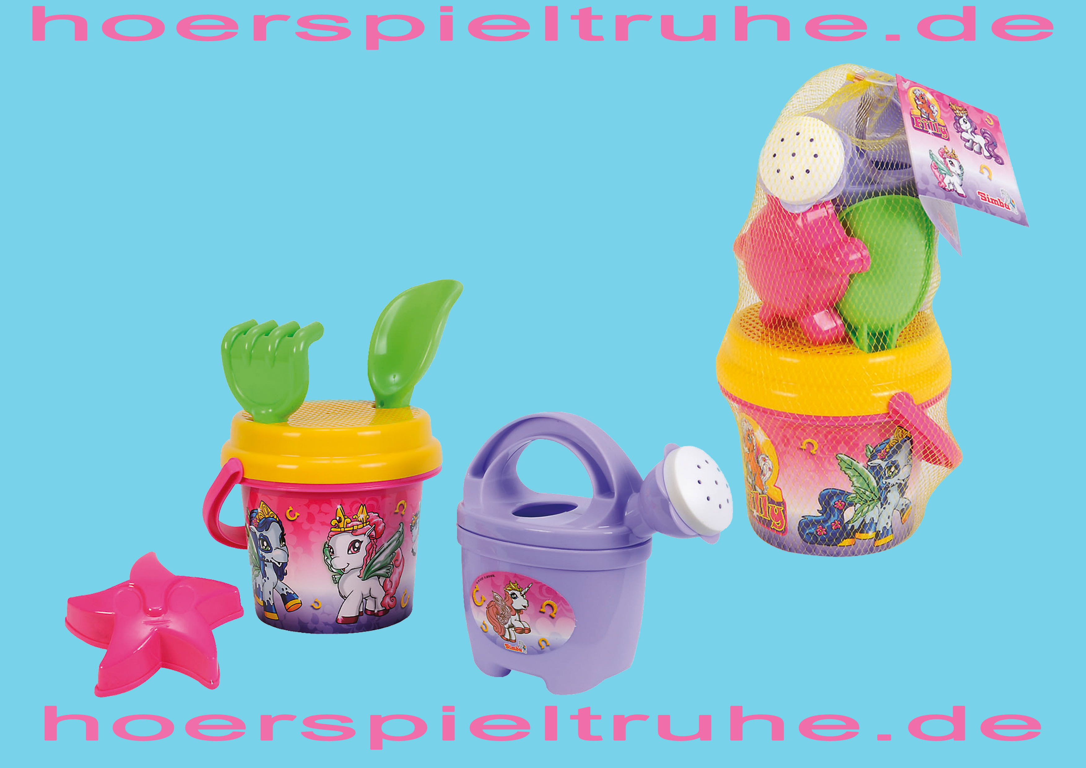 Filly Fairy Sandspielzeug, Eimergarnitur, 6teilig